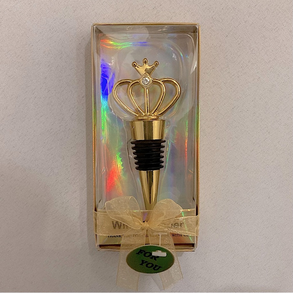 Gold Crown Wine Stopper Gift